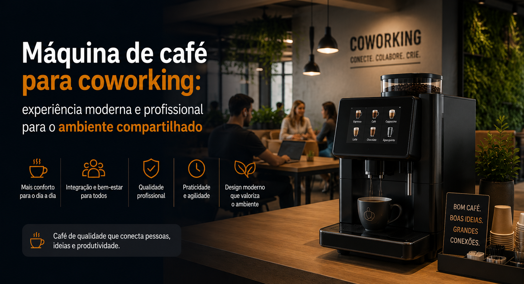 Máquinas de café para coworking